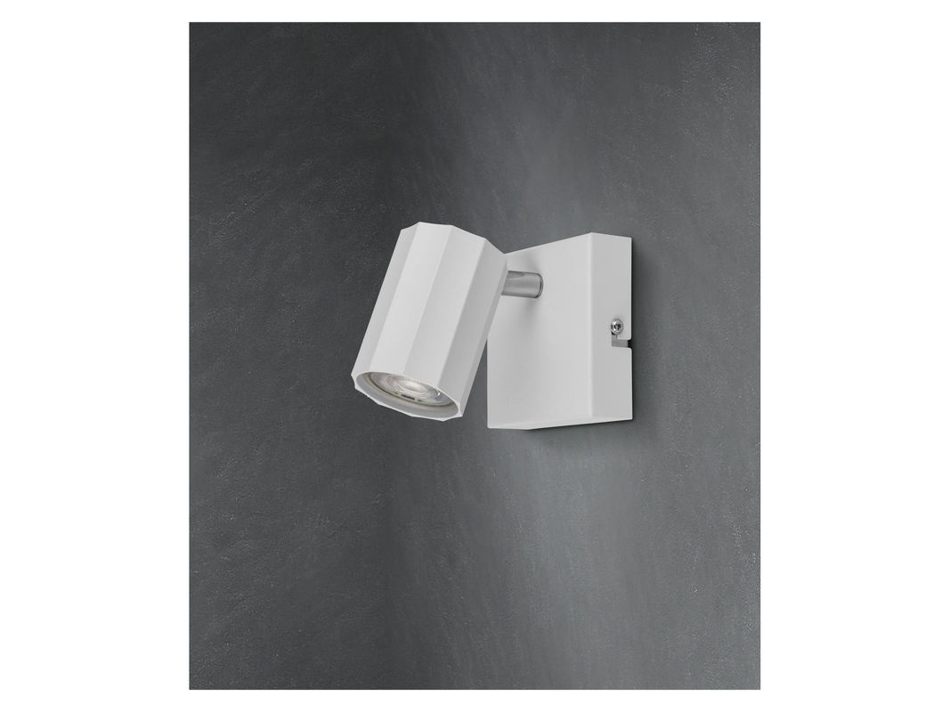 LIVARNO HOME Wand- und Deckenleuchte in Weiß, quadratischer LED-Spot mit neigbarem und schwenkbarem Reflektor aus Stahl - Bild 2