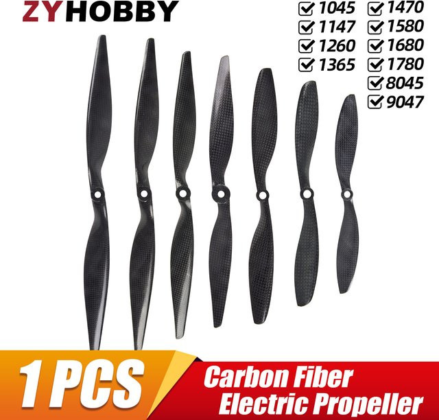ZYHOBBY Kohlefaserpropeller für RC Elektromodellflugzeug 1 Stück - Bild 1