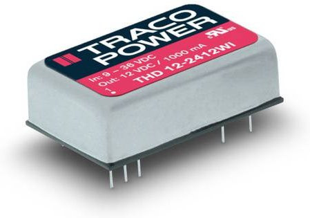 TracoPower THD 12-2410WI DC/DC-Wandler, Print, 24 V/DC zu 3.3 V/DC, 3.5A, 12W, grau - Bild 1