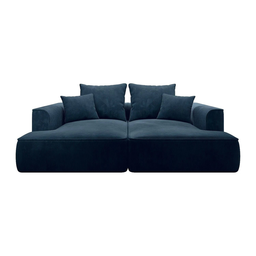 Vente-unique Sofa Pineta Blau Cord Breite: 230 cm - Bild 2