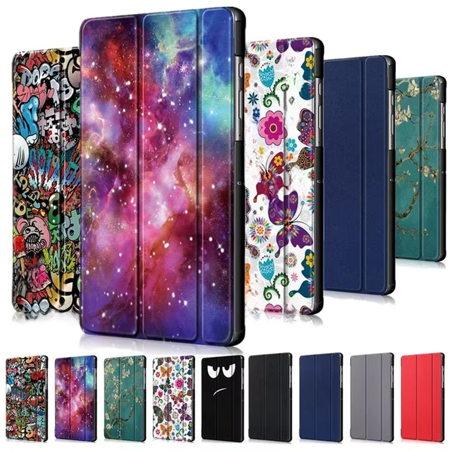 Samsung Magnetische Dreifach-Faltbare Standhülle für Galaxy Tab S8 S7 Plus S7 FE S9 S6 Lite Case in Grau - Bild 4