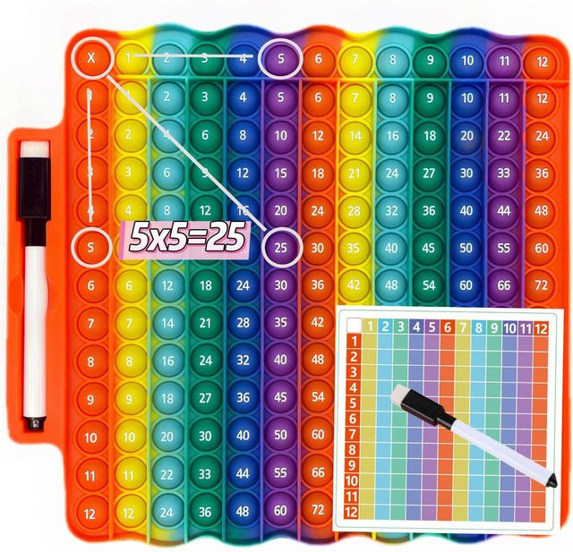 Linyi toy 2-in-1 Fidget Spielzeug, Buchstaben & Zahlen, Blase - Bild 1