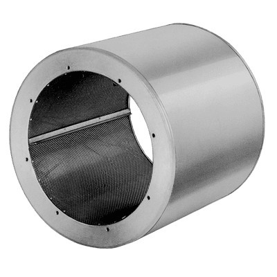 Helios Rohrschalldämpfer RSD 450 800 für Flanschanschluss in Silber und Stahl - Bild 1