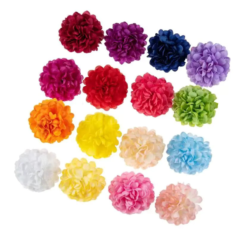 TTCY Künstliche Hortensien Blumen in Multicolor für Hochzeit, Festival und DIY Dekoration, 50 Stück - Bild 2