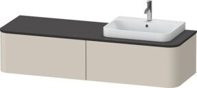 Duravit Waschtischunterschrank Happy D.2 Plus in Weiss Tau matt, B/T/H: 160 x 55 x 35,4 cm - Bild 1