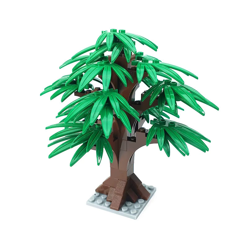 BRICKPANDA MOC Dschungel-Garten-Bausteine-Set, Pflanzen- und Baum-Kit, Zubehör - Bild 2