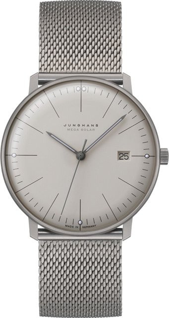 Junghans Max Bill Mega Solar Herrenuhr, Titan, 38 mm, 5 ATM - Bild 1