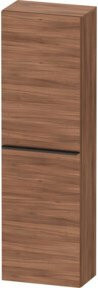 Duravit Halbhochschrank D-Neo Wandmontage, 1 Tür mit 4 Regalböden, Nussbaum/Schwarz, B: 40 cm, T: 24 cm, H: 132 cm - Bild 1