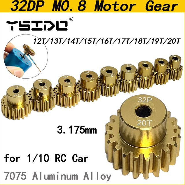 YSIDO Ritzel Motor Getriebe für Traxxas 1/10 RC Auto Lkw, Metall - Bild 1