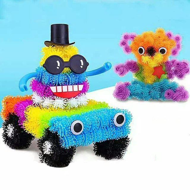 Bunter Kunststoff-DIY-Puffball, Lernspielzeug, 600-teiliges Set - Bild 1