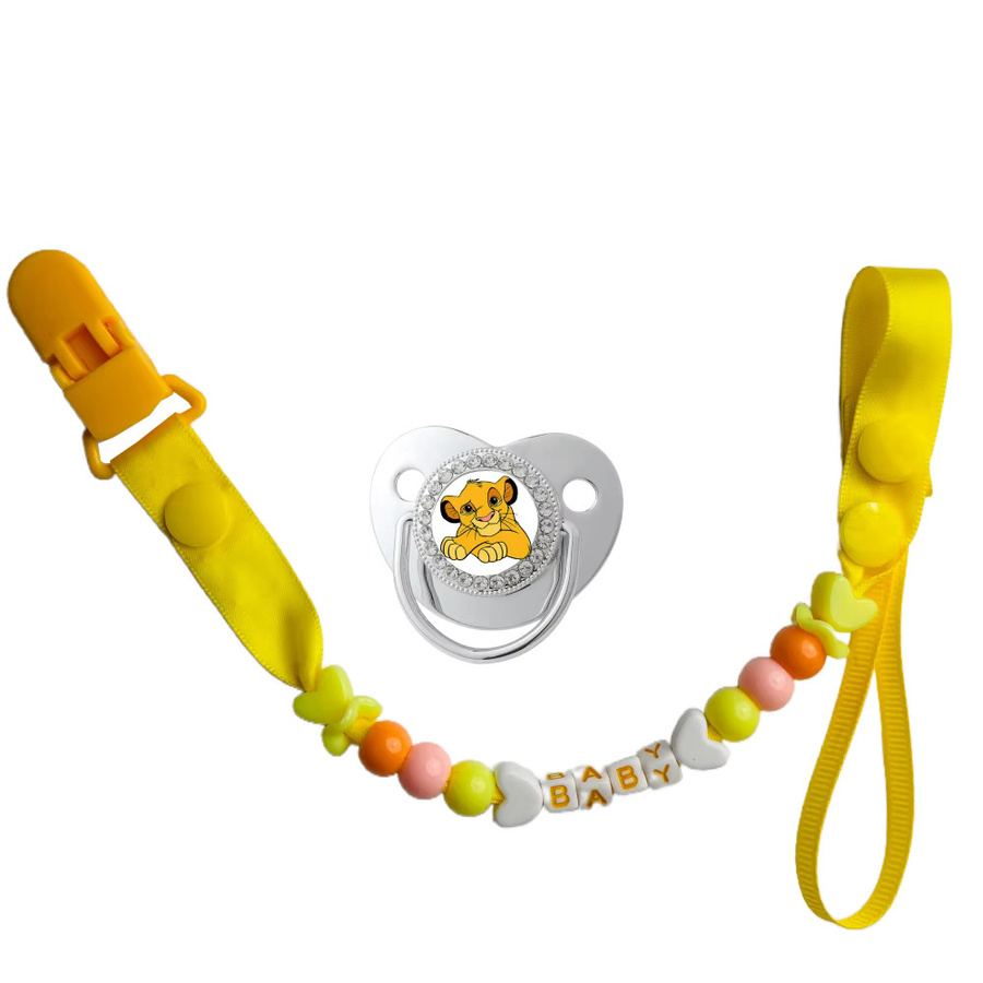 Disney Baby-Schnuller mit Cartoon-Muster und Bling-Strass in Multicolour für 0–6 Monate - Bild 2