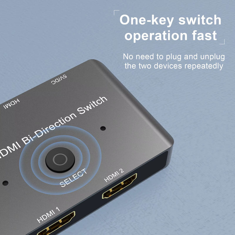 lmcnzz Bidirektionaler HDMI 2.1 Switch 8K@60Hz und 4K@120Hz 2-in-1 oder 1-in-2 HDMI Switcher Konverter Adapter Splitter - Bild 4