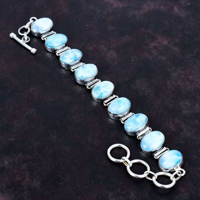 Jewel Paradise Armband, Larimar, 925 Silber, Weiß, Damen - Bild 1
