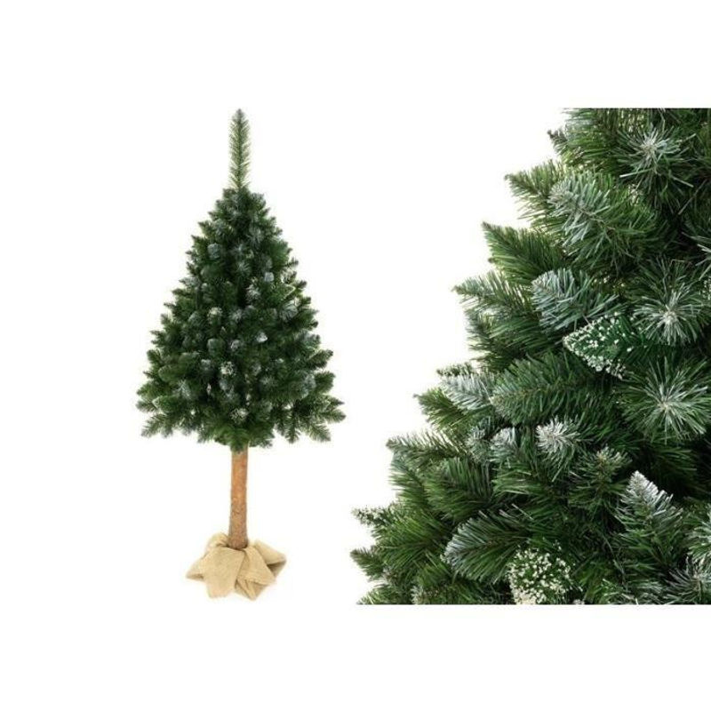 Viking Choice Künstlicher Weihnachtsbaum in 3 Teilen aus Holz und Kunststoff, Farbe: Grün/Braun/Weiß, Höhe: 180 cm - Bild 2