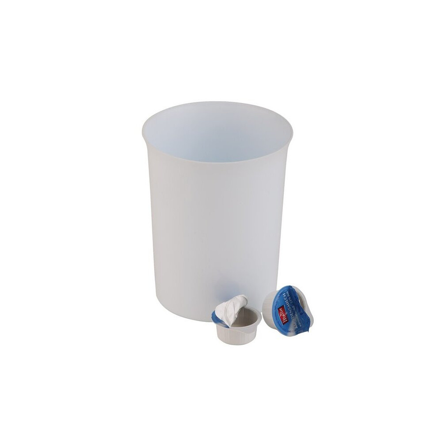 APS Tischrestebehälter rund in Weiß, Volumen: 0,9 l, Durchmesser: 11 cm, Höhe: 14 cm - Bild 1