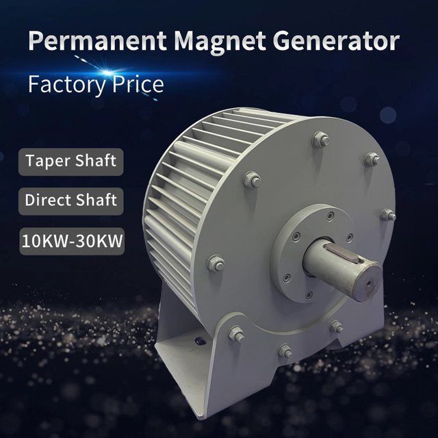Rewindagic Elektrischer Generator 30kW mit Permanentmagnet-Wechselstrom und Seltenerd-Turbine inklusive Basis - Bild 1