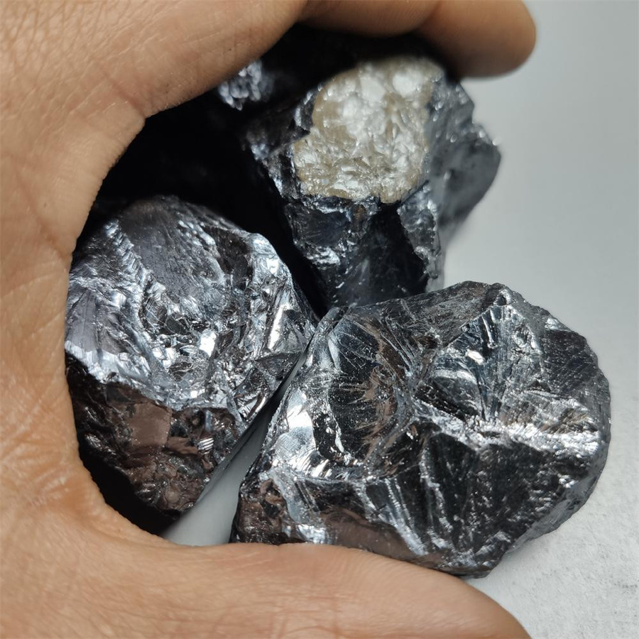 Natürlicher grober Terahertz-Stein mit metallischem Glanz als Mineralprobe für Dekoration und Reiki, 100g - Bild 4