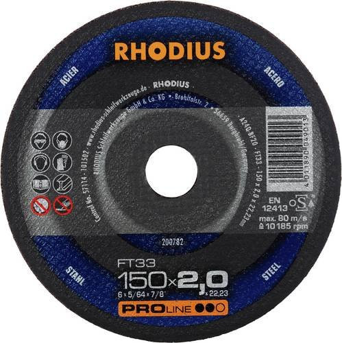 Rhodius FT33 200782 Trennscheiben-Set für Metall in Blau, 25 Stück - Bild 1