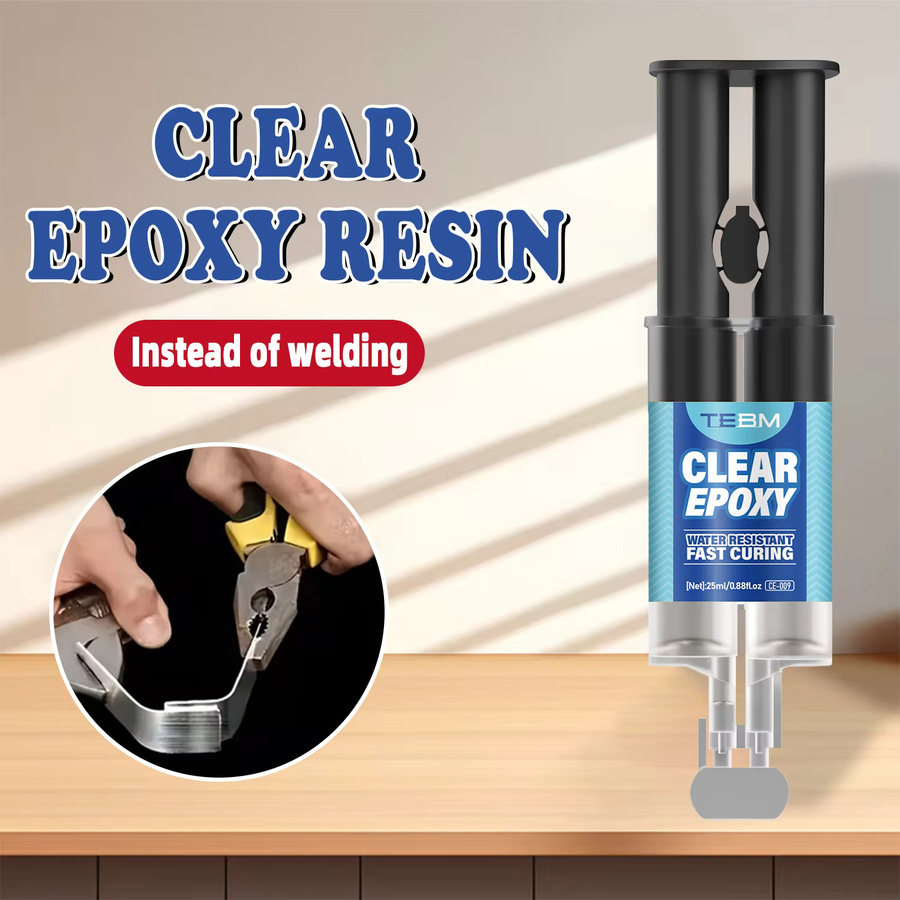TEBM AB Epoxy-Reparaturpaste als hochfester Schweißkleber in transparent, 5-Minuten-Schnellhärtung, wasserdicht und hitzebeständig für Metall, Kunststoff, Keramik und Holz - Bild 2
