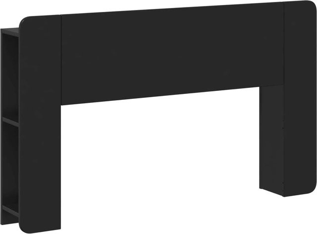 vidaXL Kopfteil Schrank Schwarz aus Holzwerkstoff B/H/T: 135 x 80 x 18,5 cm - Bild 1