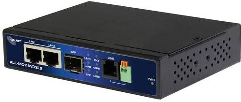 Allnet ALL-MC116VDSL2 VDSL Modem in Schwarz mit Ethernet/LAN und DSL-Anschluss - Bild 1
