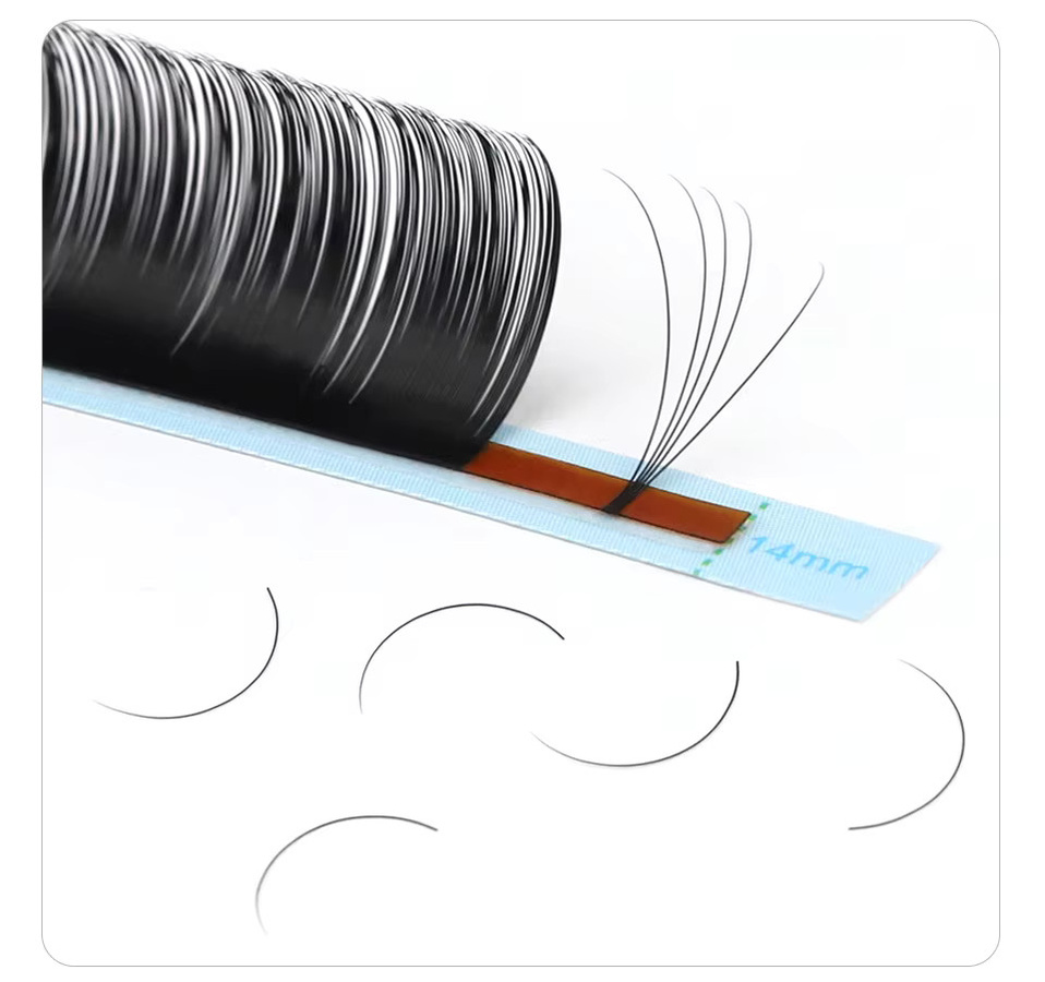 AGUUD Wimpern JBC CC D Curl, Mattschwarz, Matt - Bild 2