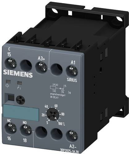 Siemens Zeitrelais 3RP2025-1AQ30, 24V, Grau - Bild 1