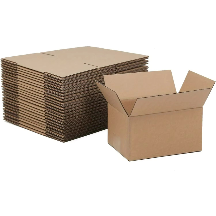 20er Set Express Boxen aus brauner Wellpappe für Lagerung und Handwerk B/T/H: 20,0 x 18,0 x 15,0 cm - Bild 4