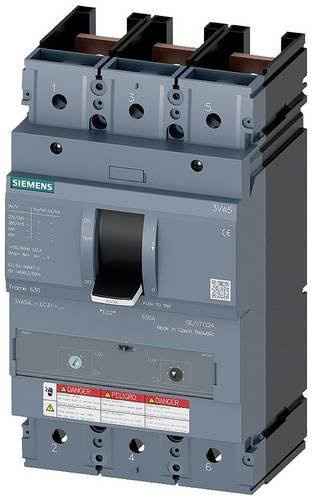 Siemens 3VA5460-5EC31-1AA0 Leistungsschalter in Grau mit einem Einstellbereich von 600 - 600A, B/H/T: 13,8 x 24,8 x 11,0 cm - Bild 1