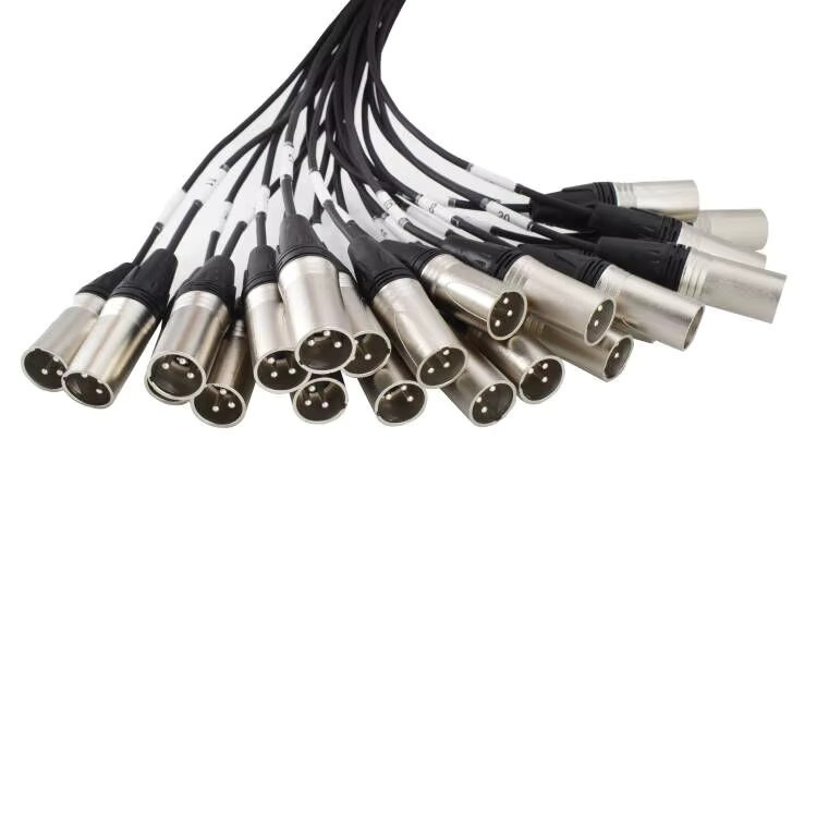 PRORECK 24-Kanal Rack-Mount XLR TRS Combo Splitter Snake-Kabel-Set, Schwarz, 1,5 m und 9,14 m - Bild 2