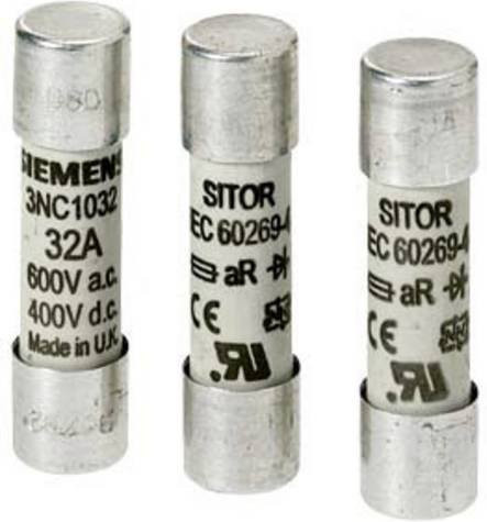 Siemens 3NC10200MK Zylindersicherungseinsatz 20A 690V Silber 20 Stück - Bild 1