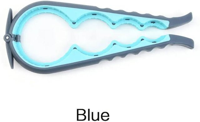 NATAWA Multi-Öffner aus Kunststoff für Flaschenkorken und Dosenverschlüsse, Blau - Bild 1