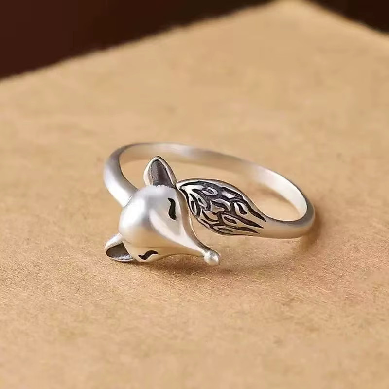 YDSMOSO Ring 925 Silber, Fuchs, Vintage, Unisex - Bild 2