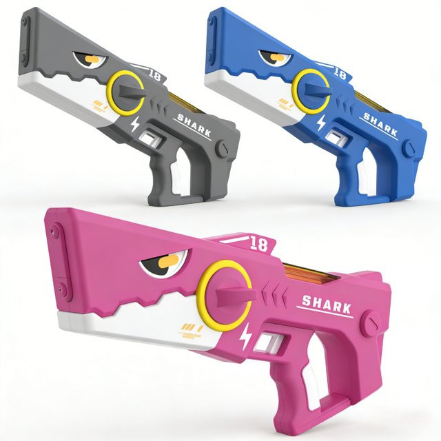 MYGVN Hai-Wasserblaster, Elektrische Wasserpistole, Meerestiere, Grau - Bild 1