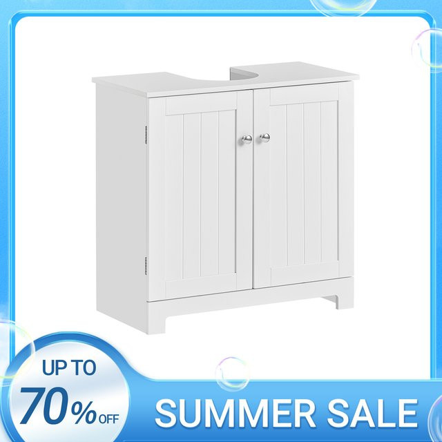 SoBuy BZR18-II Waschbeckenunterschrank Badschrank in Dunkelgrau, B/T/H: 60 x 30 x 60 cm - Bild 1