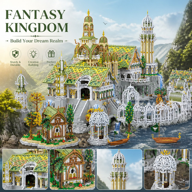Der Herr der Ringe Elben-Flussdal-Schloss, Bausteine-Set, Fantasy - Bild 1