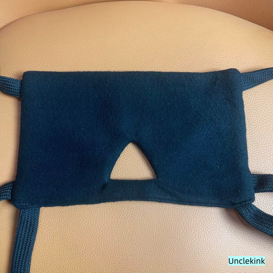 Unclekink Augenmaske aus schwarzer Baumwolle, Unisex - Bild 3