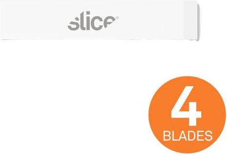 Slice 10535 Keramische Ersatzklingen, schmale Meißelklinge, doppelseitig, Weiß, 4 Stück - Bild 1