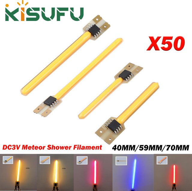 KISUFU Meteorschauer LED-Filament Lampe mit 5 Modi für dekorative Atmosphäre, transparente Lichtquelle mit fließendem Wasser Effekt - Bild 1