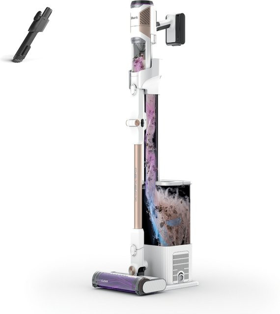 Shark Detect Pet Clean & Empty Akku-Stielstaubsauger weiß IW3612EUT mit Self-Cleaning-Dock und beutellosem System - Bild 1