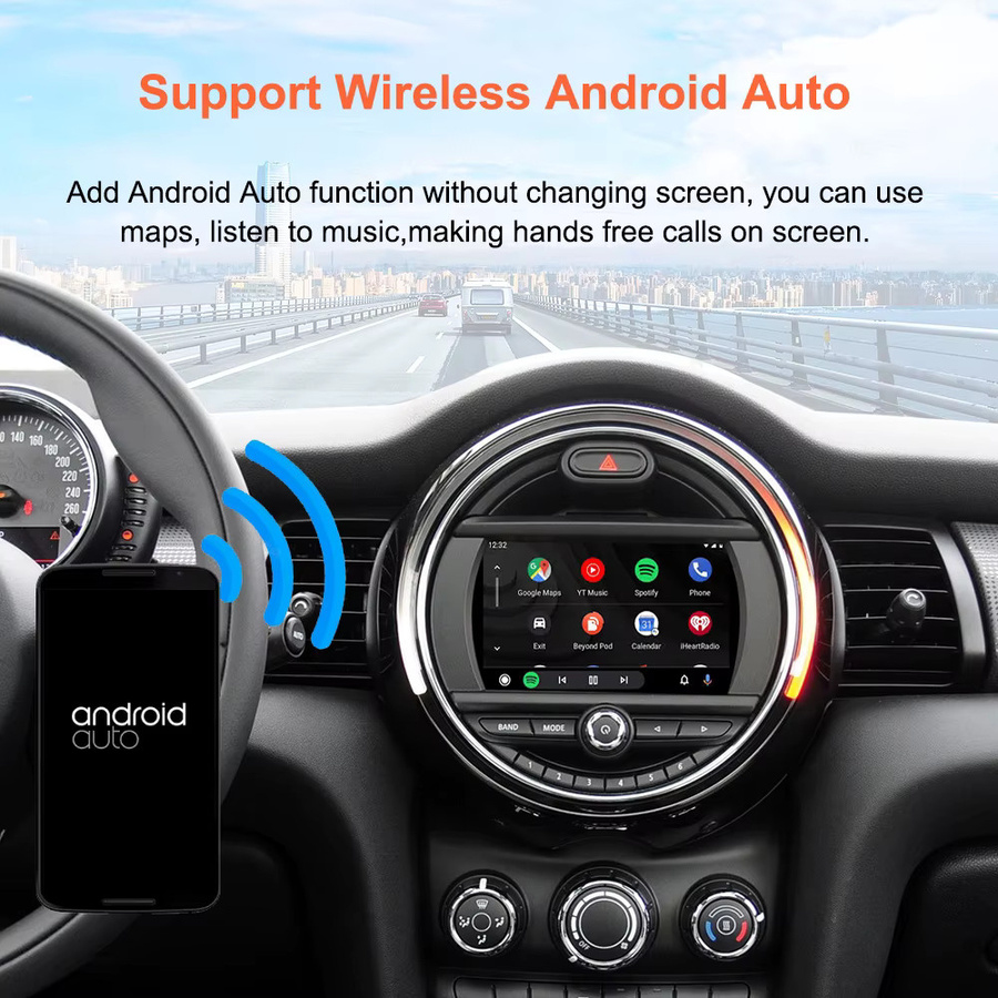 Bonroad Kabelloses CarPlay Modul für BMW und Mini Cooper mit Android Auto und Mirror Link in Schwarz - Bild 5