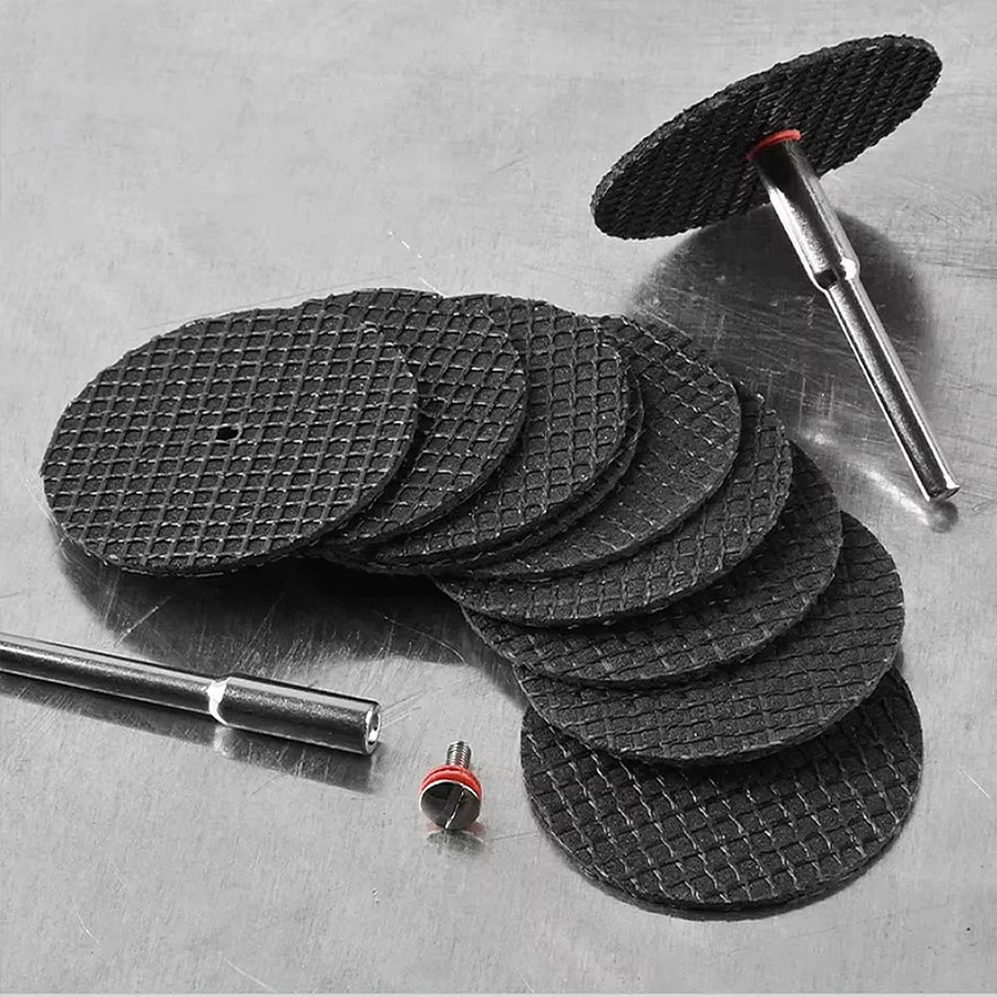 SI FANG 22 Stück Mini-Schleifscheiben 32 mm mit Dornen für Dremel Rotationswerkzeuge zur Metallbearbeitung - Bild 5