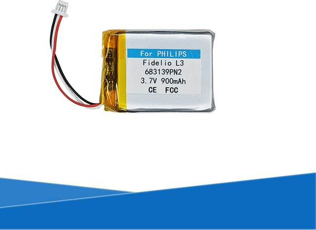 Philips Ersatzakku 900 mAh für das Fidelio L3 Kopfhörer-Gaming-Headset in Silber - Bild 1