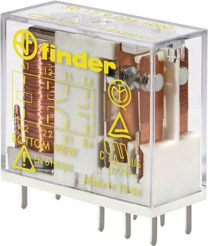 Finder Printrelais 50.12.9.024.4000 24 V/DC 8A 2 Wechsler Tray transparent - Bild 1