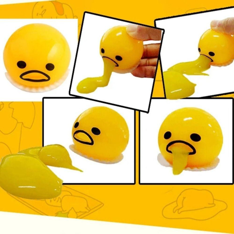 Yiran bag Lustige Eigelb Quetschspielzeuge Pudding Brötchen Stressball - Bild 2