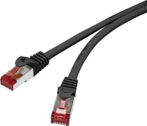 Renkforce RJ45 Netzwerkkabel CAT 6 S/FTP Patchkabel Schwarz 30 m - Bild 1