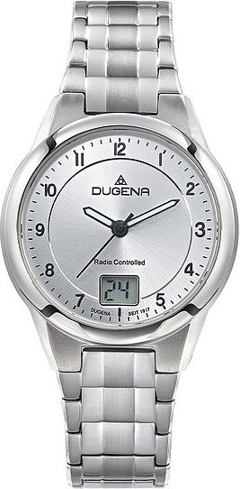 Dugena Armbanduhr Titan, Quarz, Silber, 31 mm, Damen - Bild 1