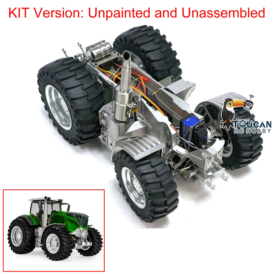 LESU 4X4 Metall Chassis Teil, 1:16, Unlackiert Kits für RC Traktoren - Bild 3
