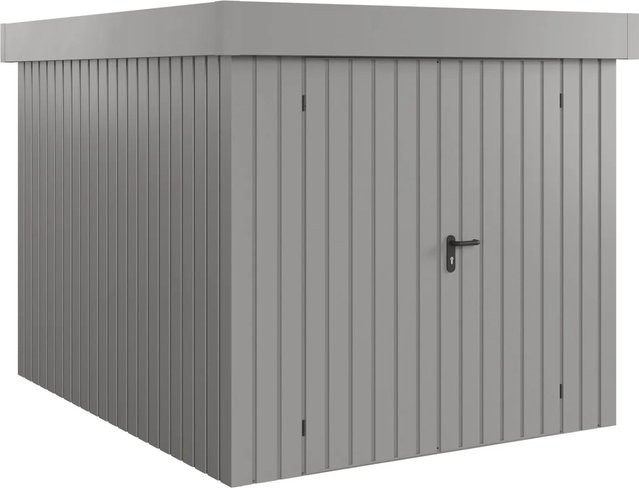 Hörmann EcoStar Gerätehaus Euroline Flachdach 2-flg Graualuminium B: 278 cm, H: 237 cm - Bild 1