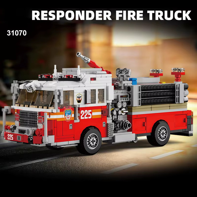 JAKI Amerikanisches Feuerwehrauto, Modellbausatz, 1052 Teile, ab 14 Jahren - Bild 2